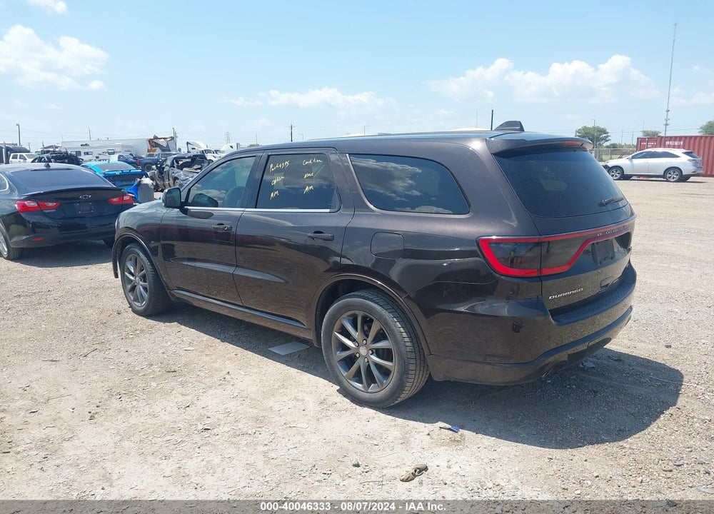 2017 DODGE DURANGO GT RWD VIN: 1C4RDHDGXHC829895