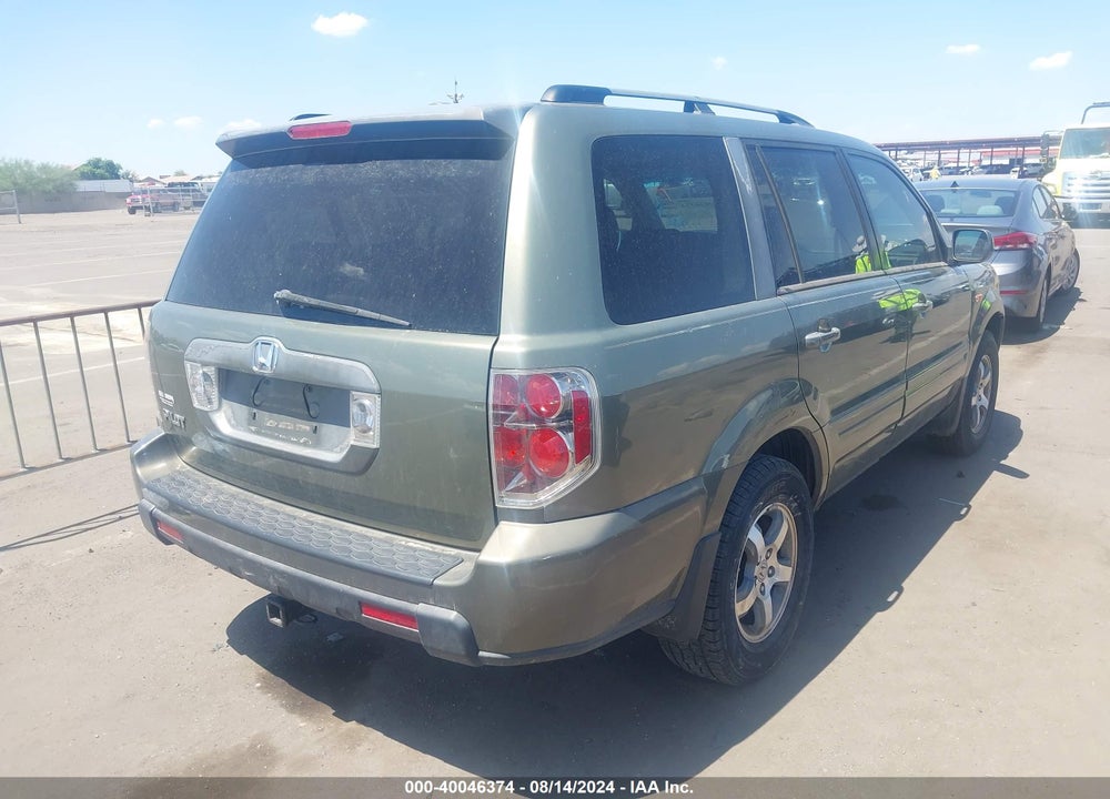 2007 HONDA PILOT EX-L VIN: 5FNYF28577B027236