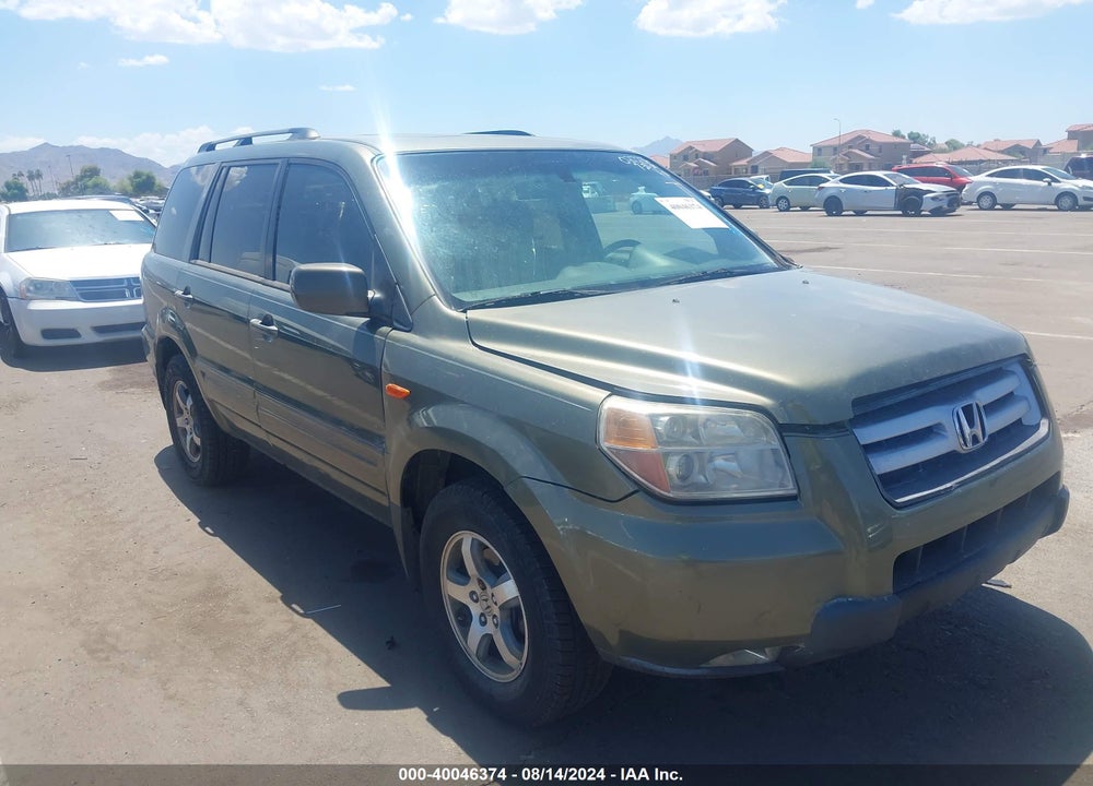 2007 HONDA PILOT EX-L VIN: 5FNYF28577B027236