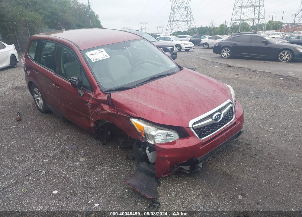 2014 SUBARU FORESTER 2.5I VIN: JF2SJAAC3EH450918