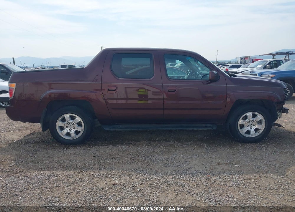 2008 HONDA RIDGELINE RTL VIN: 2HJYK16578H001929