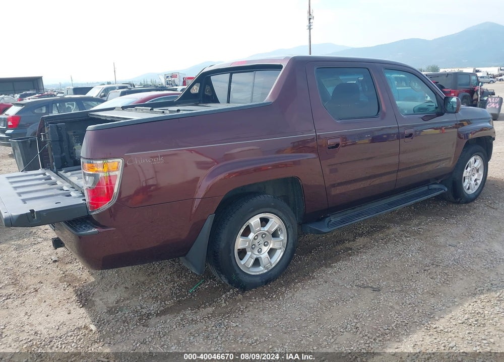 2008 HONDA RIDGELINE RTL VIN: 2HJYK16578H001929