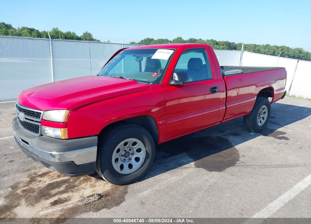 2006 CHEVROLET SILVERADO 1500 WORK TRUCK VIN: 3GCEK14V06G230136