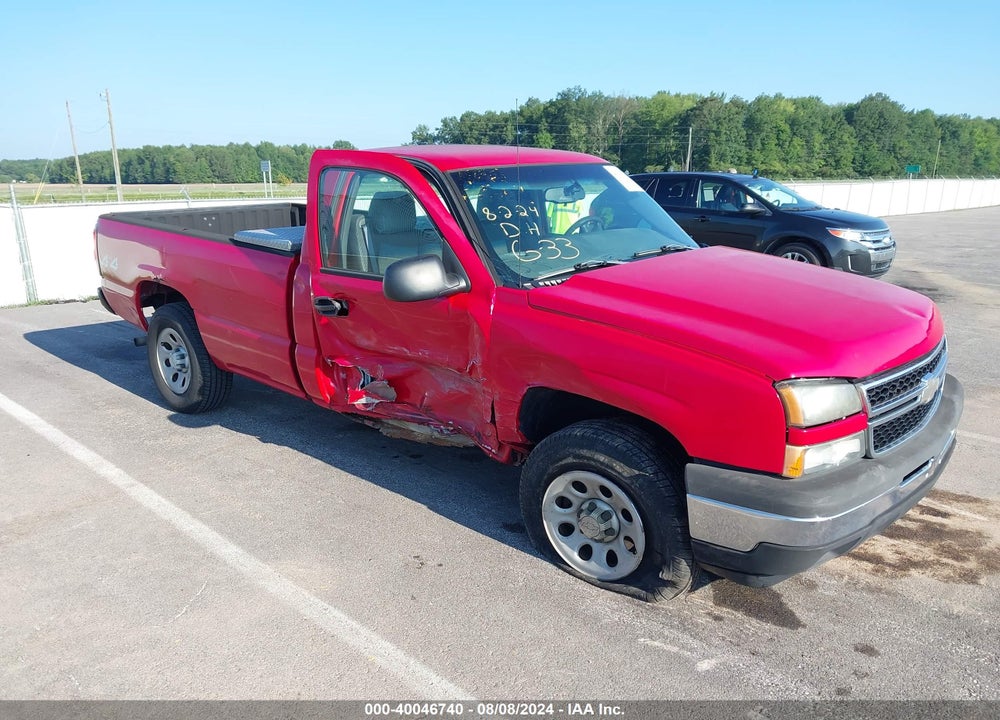 2006 CHEVROLET SILVERADO 1500 WORK TRUCK VIN: 3GCEK14V06G230136