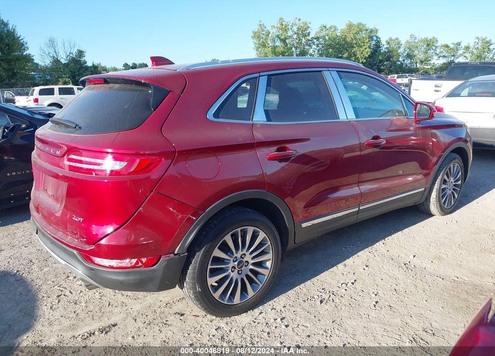 2018 LINCOLN MKC RESERVE VIN: 5LMCJ3C92JUL20378