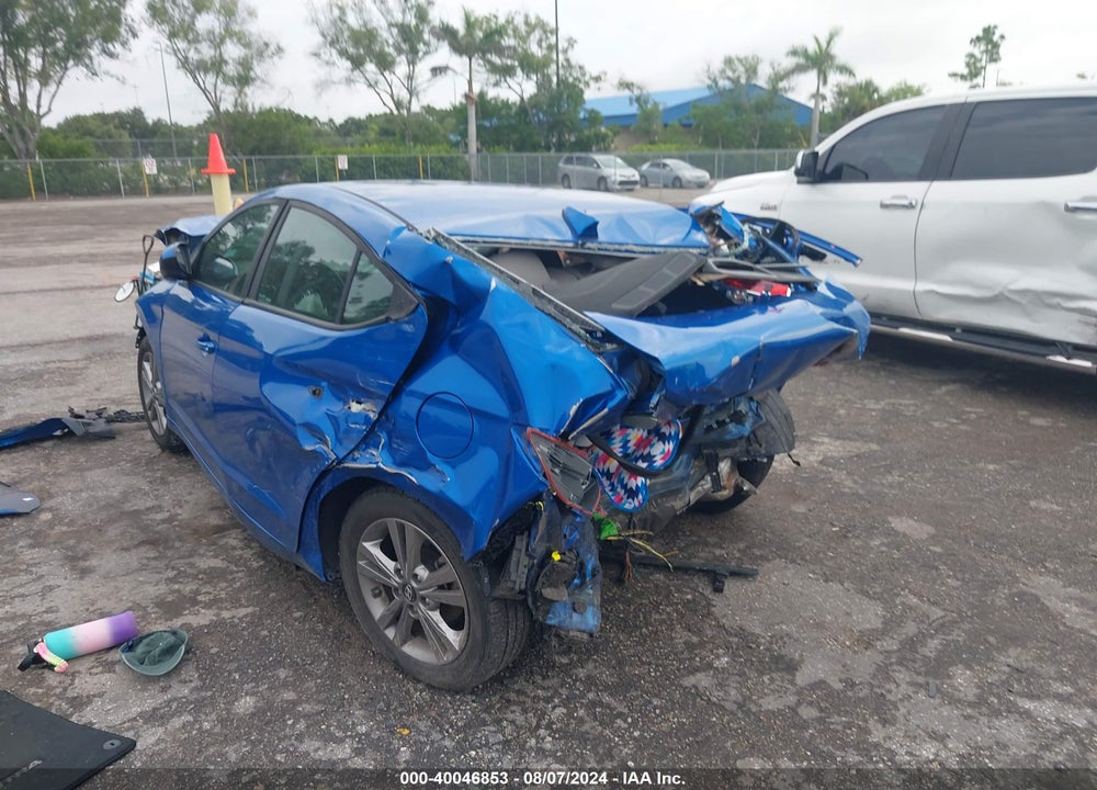 2018 HYUNDAI ELANTRA SEL VIN: KMHD84LF5JU615215