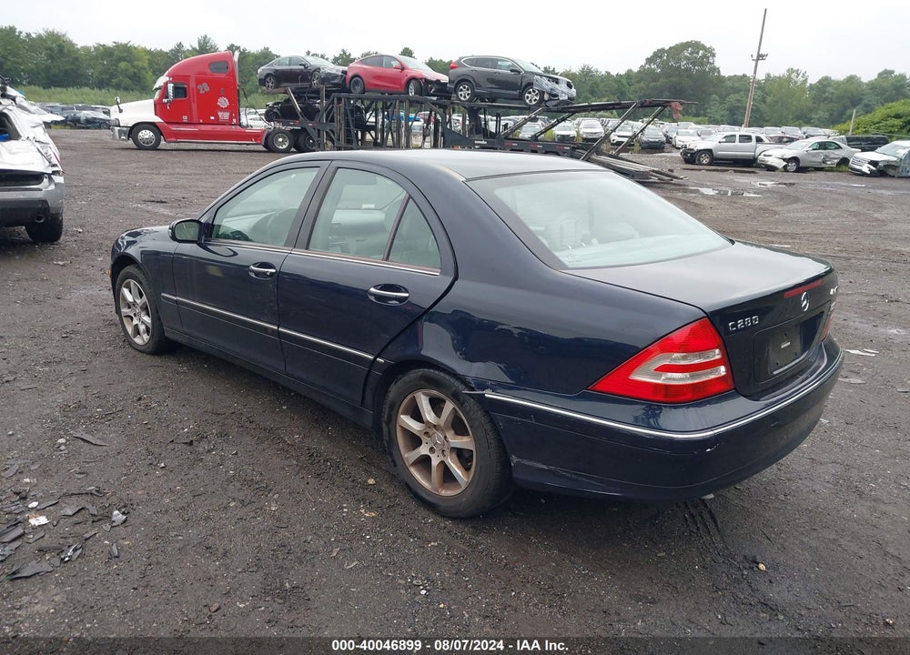 2007 MERCEDES-BENZ C 280 LUXURY 4MATIC VIN: WDBRF92H07F840508