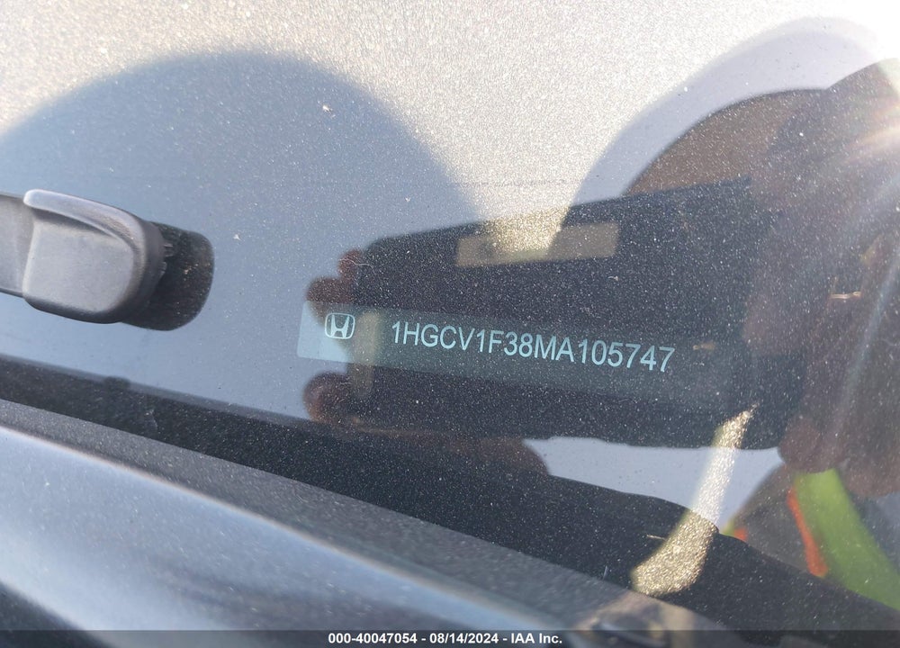 2021 HONDA ACCORD SPORT VIN: 1HGCV1F38MA105747