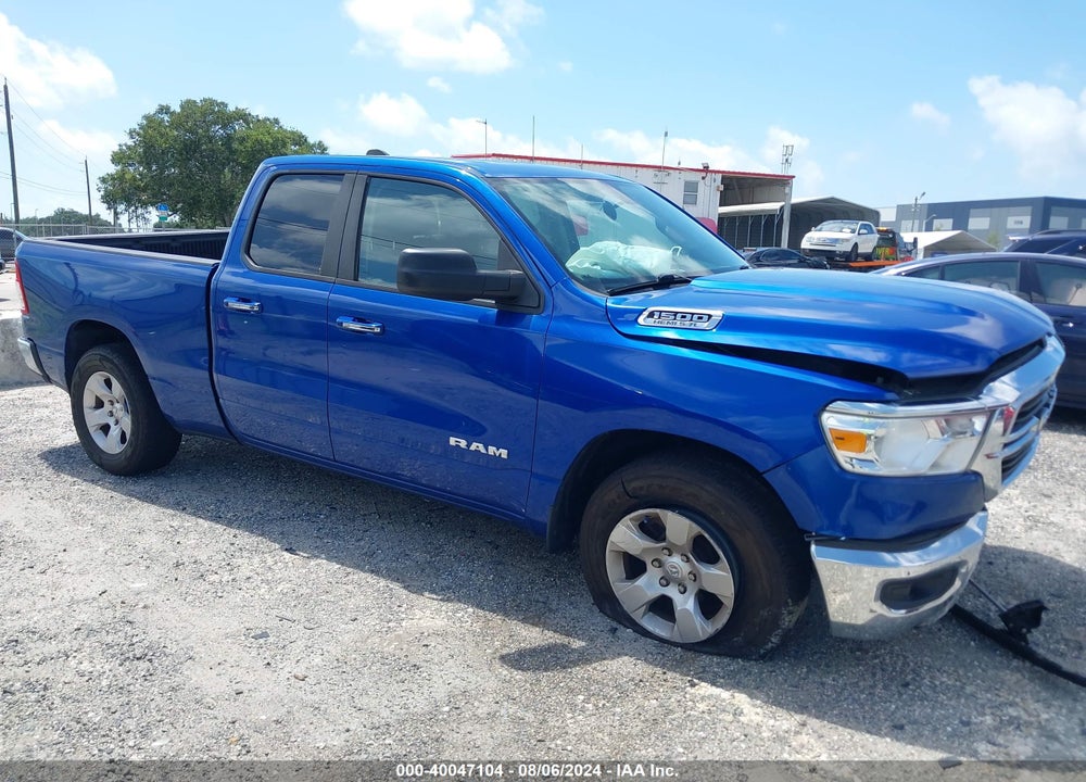 2019 RAM 1500 BIG HORN/LONE STAR QUAD CAB 4X2 6'4 BOX VIN: 1C6RREBT9KN655594