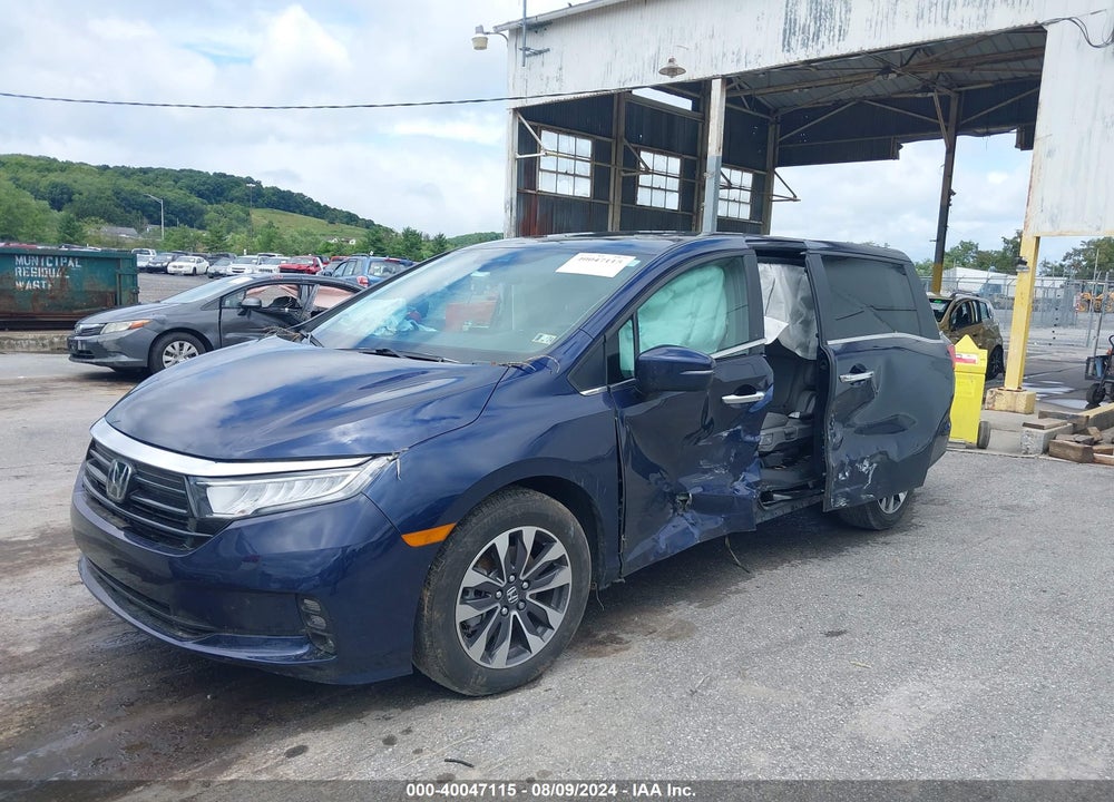 2022 HONDA ODYSSEY EX-L VIN: 5FNRL6H78NB060927