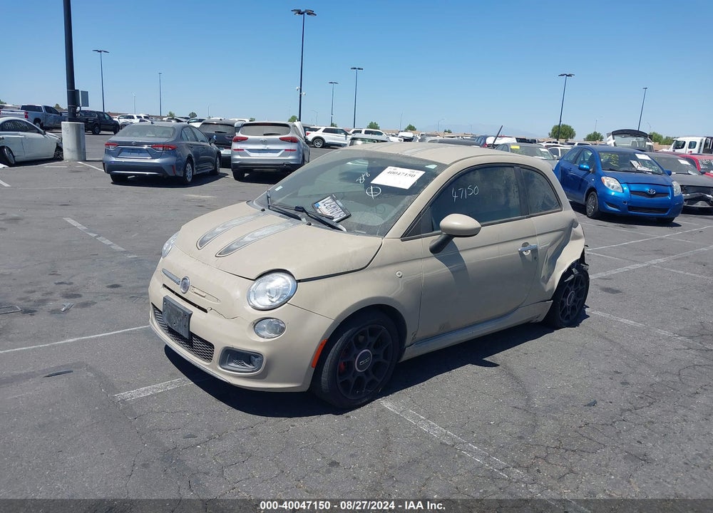2012 FIAT 500 SPORT VIN: 3C3CFFBR4CT116310