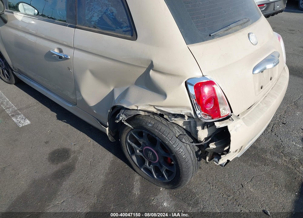 2012 FIAT 500 SPORT VIN: 3C3CFFBR4CT116310