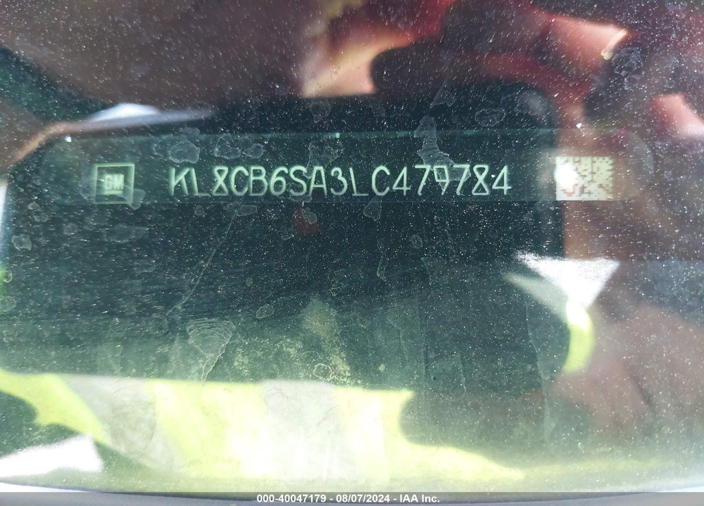 2020 CHEVROLET SPARK VIN: KL8CB6SA3LC479784