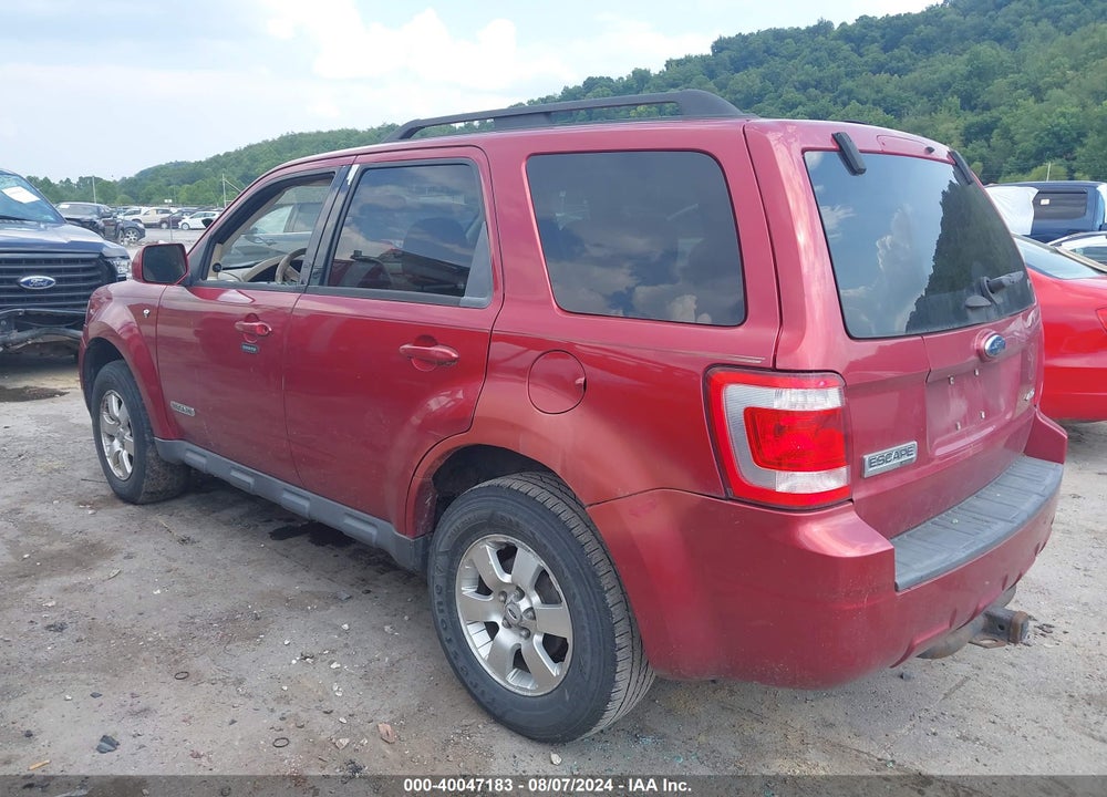 2008 FORD ESCAPE LIMITED VIN: 1FMCU94188KA16886