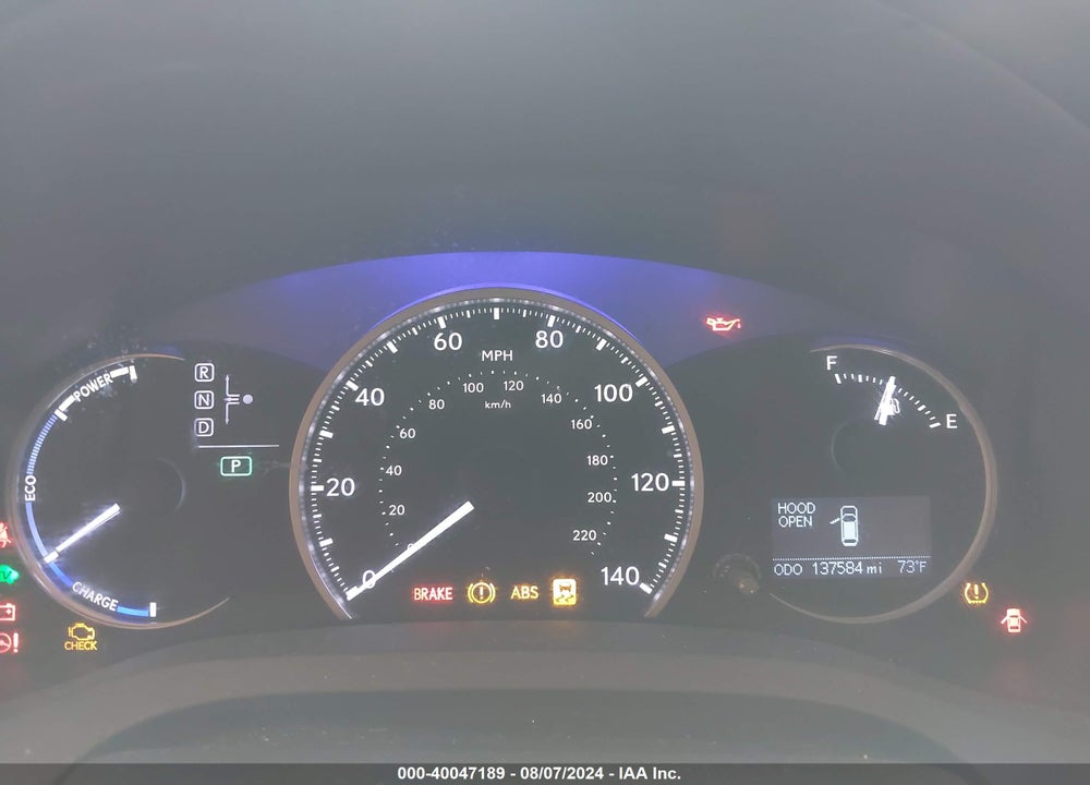 2012 LEXUS CT 200H VIN: JTHKD5BH0C2059277