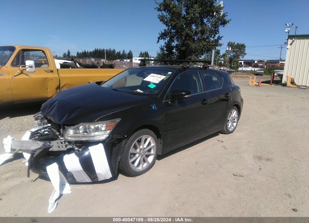 2012 LEXUS CT 200H VIN: JTHKD5BH0C2059277