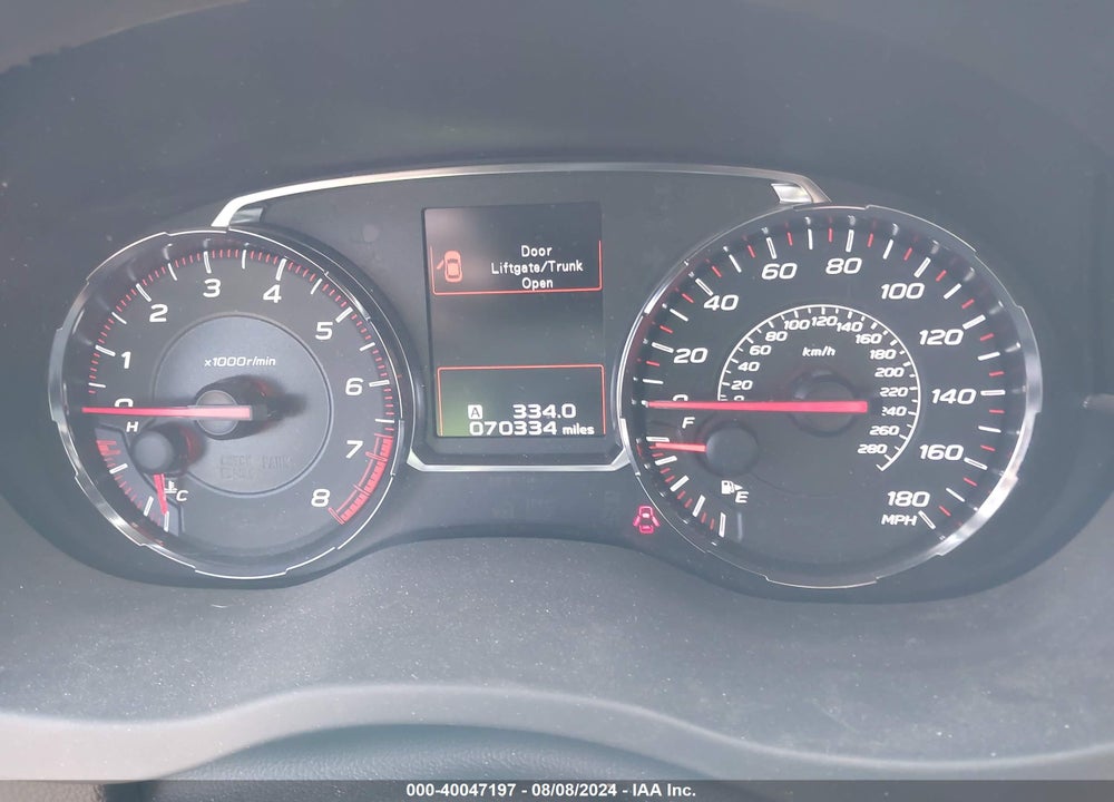 2018 SUBARU WRX PREMIUM VIN: JF1VA1C61J9820907
