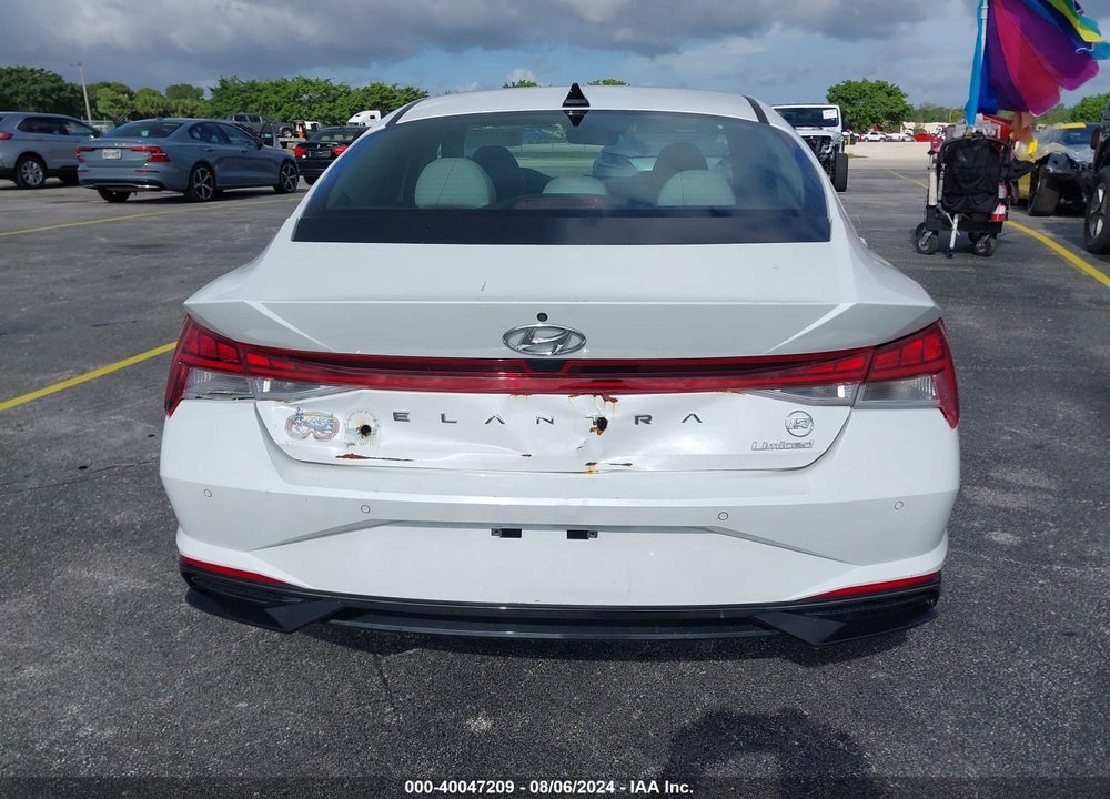 2021 HYUNDAI ELANTRA LIMITED VIN: 5NPLP4AG0MH011732