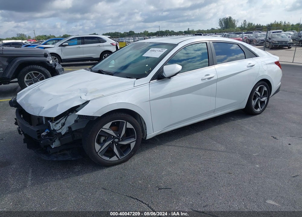 2021 HYUNDAI ELANTRA LIMITED VIN: 5NPLP4AG0MH011732