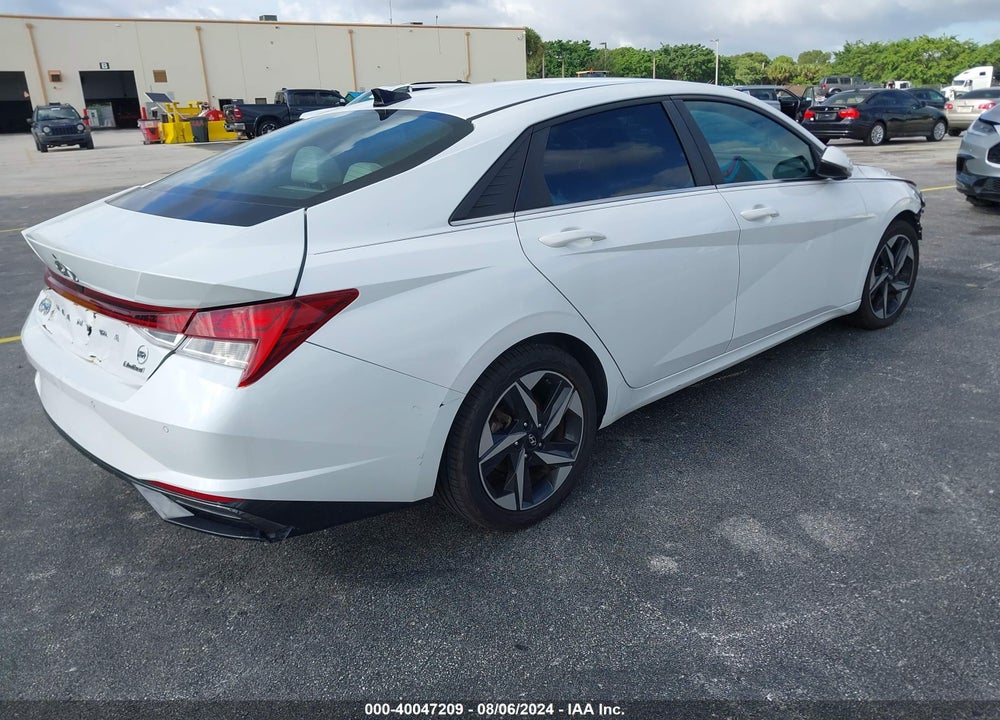 2021 HYUNDAI ELANTRA LIMITED VIN: 5NPLP4AG0MH011732