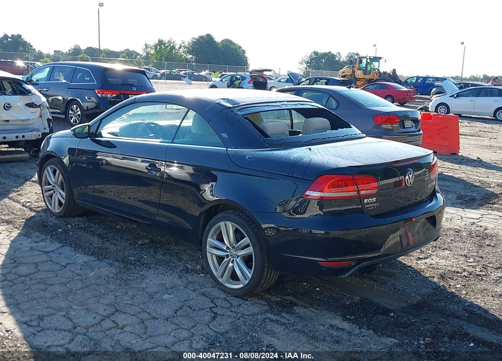 2012 VOLKSWAGEN EOS EXECUTIVE VIN: WVWFW7AH3CV009563