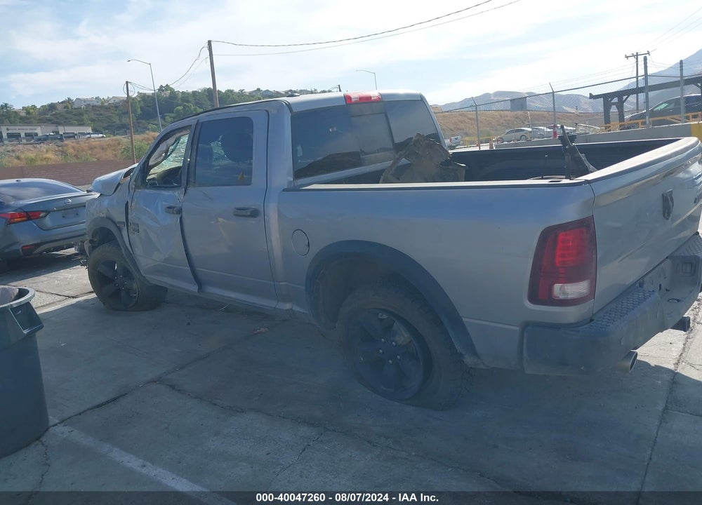 2020 RAM 1500 CLASSIC WARLOCK 4X4 5'7 BOX VIN: 1C6RR7LT3LS117910