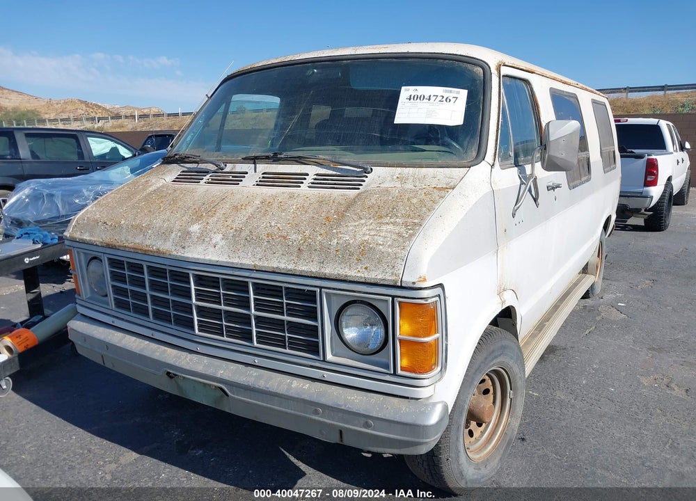 1985 DODGE RAM VAN B250 VIN: 2B7HB23T7FK200198