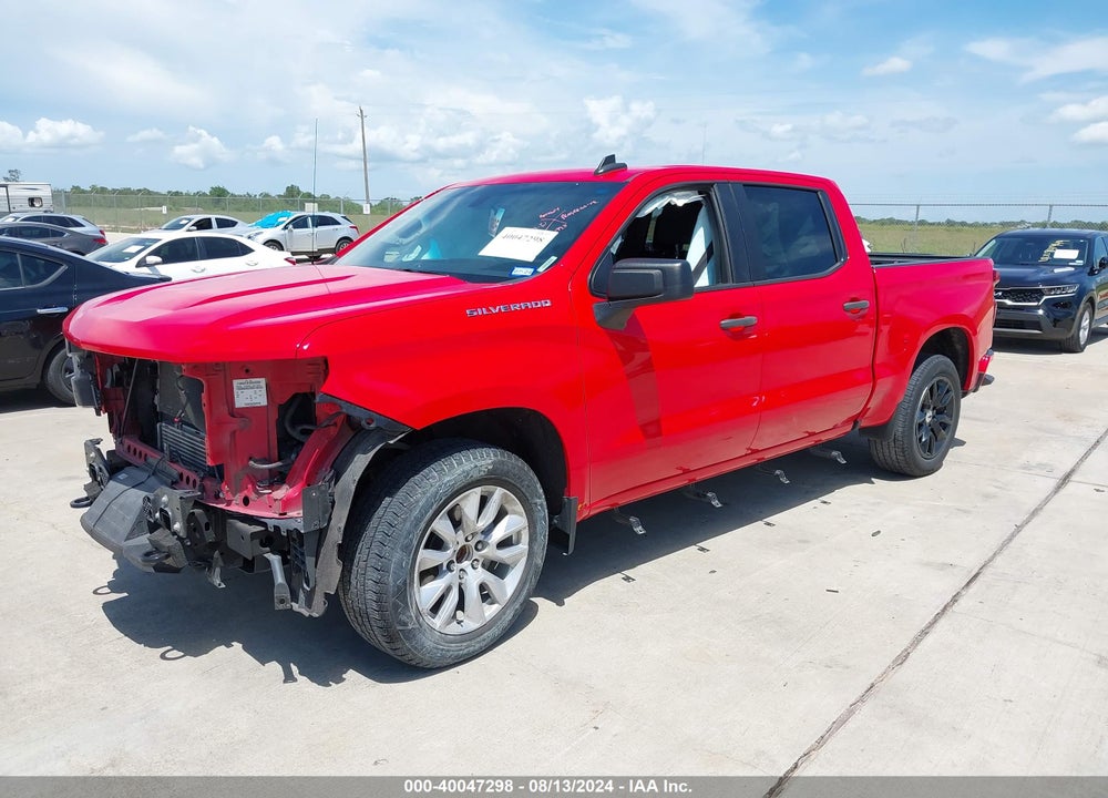 2021 CHEVROLET SILVERADO 1500 2WD SHORT BED CUSTOM VIN: 3GCPWBEK5MG124124