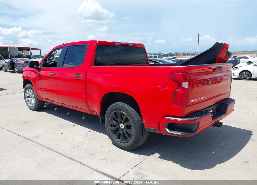 2021 CHEVROLET SILVERADO 1500 2WD SHORT BED CUSTOM VIN: 3GCPWBEK5MG124124