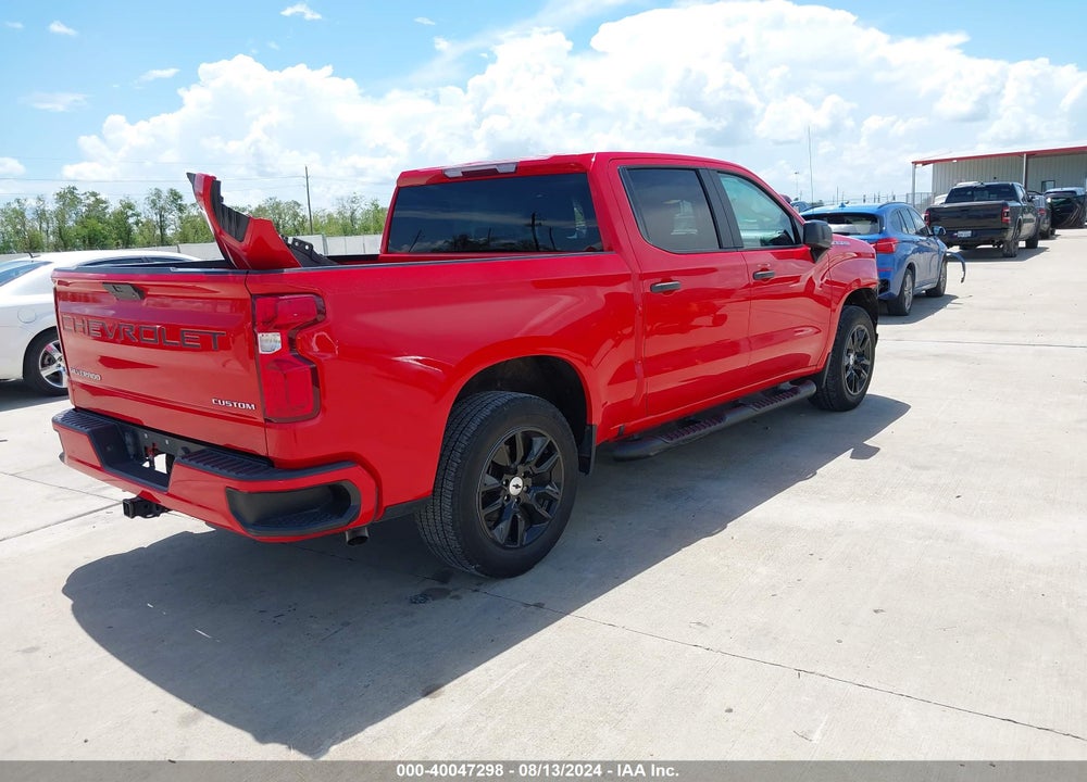 2021 CHEVROLET SILVERADO 1500 2WD SHORT BED CUSTOM VIN: 3GCPWBEK5MG124124
