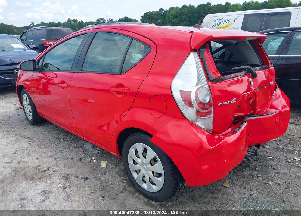 2013 TOYOTA PRIUS C TWO VIN: JTDKDTB38D1541996