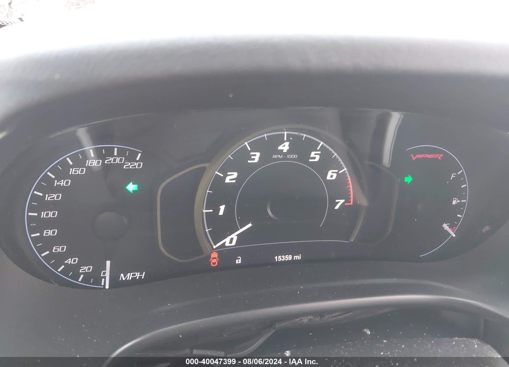 2015 DODGE VIPER SRT- VIN: 1C3ADEAZ1FV510344