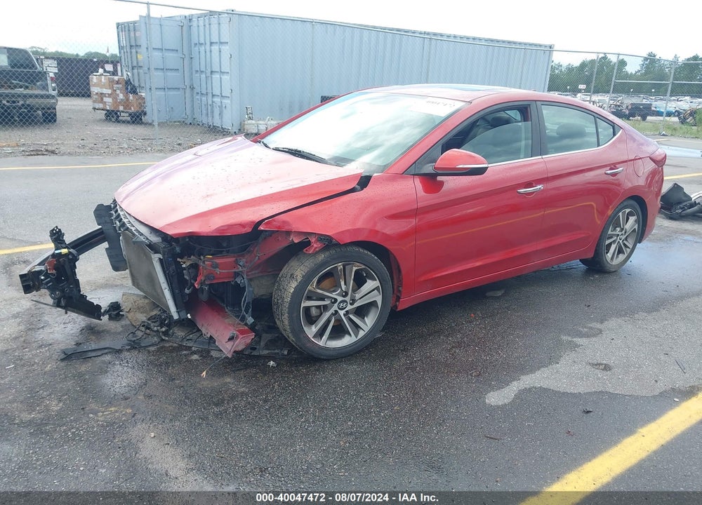 2017 HYUNDAI ELANTRA LIMITED VIN: 5NPD84LF9HH039590
