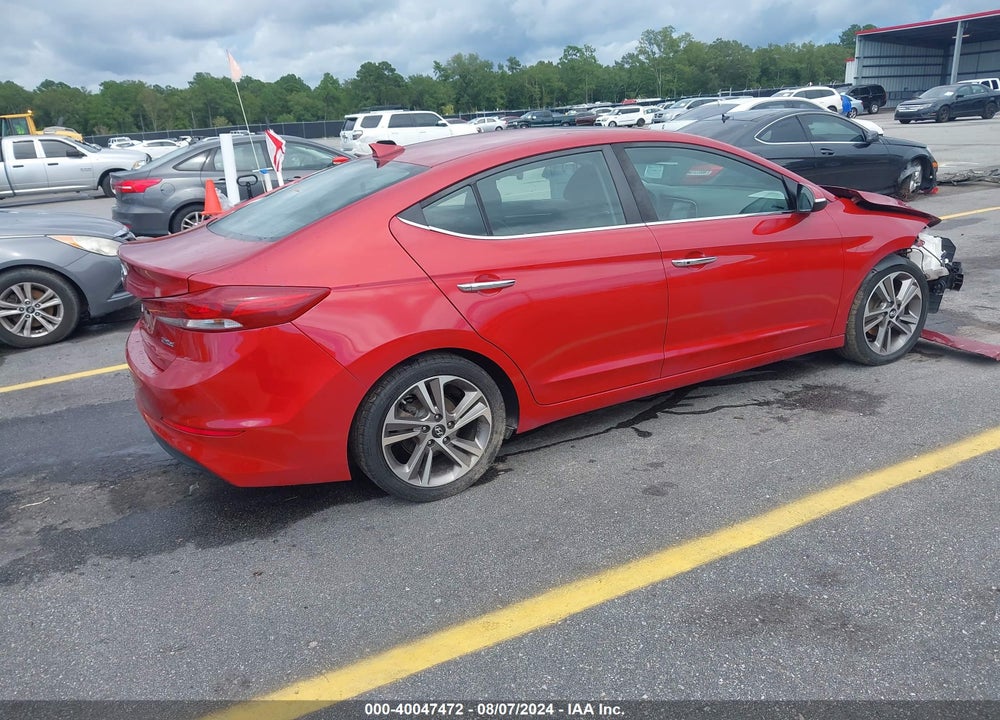 2017 HYUNDAI ELANTRA LIMITED VIN: 5NPD84LF9HH039590