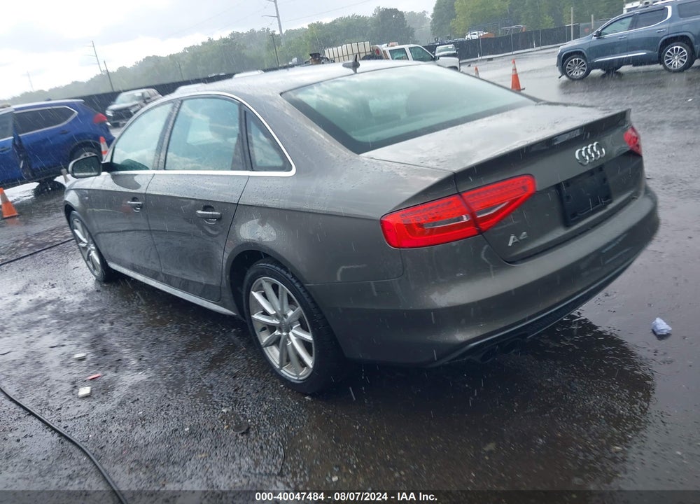 2014 AUDI A4 2.0T PREMIUM VIN: WAUEFAFLXEA016538