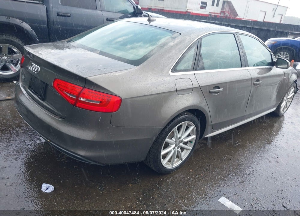 2014 AUDI A4 2.0T PREMIUM VIN: WAUEFAFLXEA016538