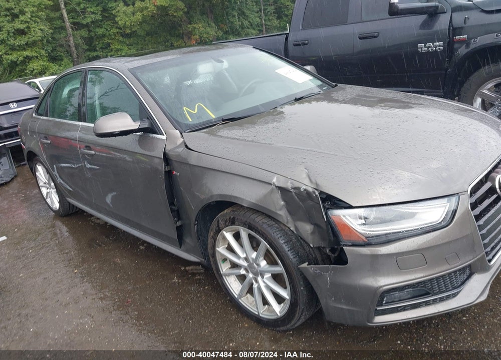 2014 AUDI A4 2.0T PREMIUM VIN: WAUEFAFLXEA016538