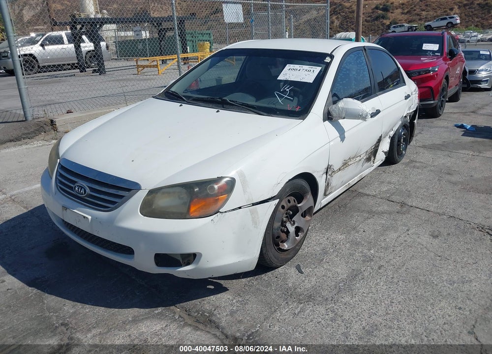 2009 KIA SPECTRA LX VIN: KNAFE221595623558