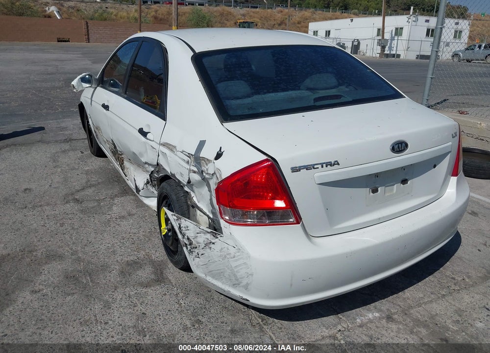 2009 KIA SPECTRA LX VIN: KNAFE221595623558