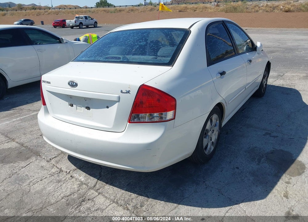 2009 KIA SPECTRA LX VIN: KNAFE221595623558