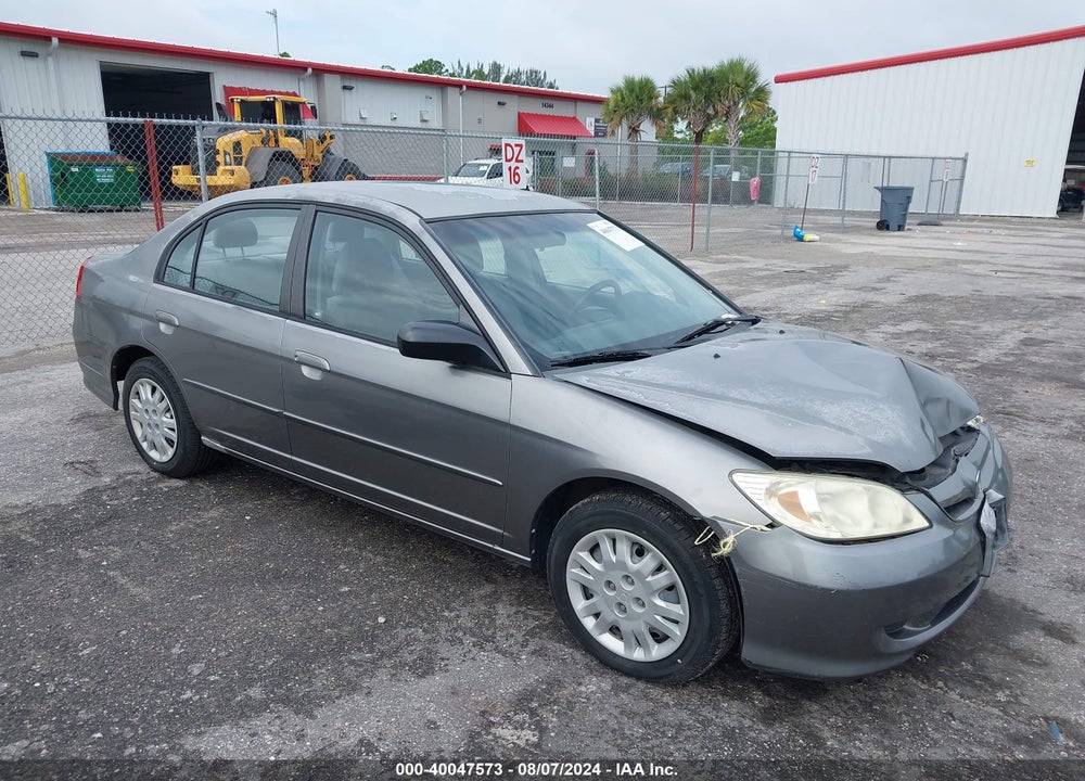2005 HONDA CIVIC LX VIN: 2HGES16515H595535