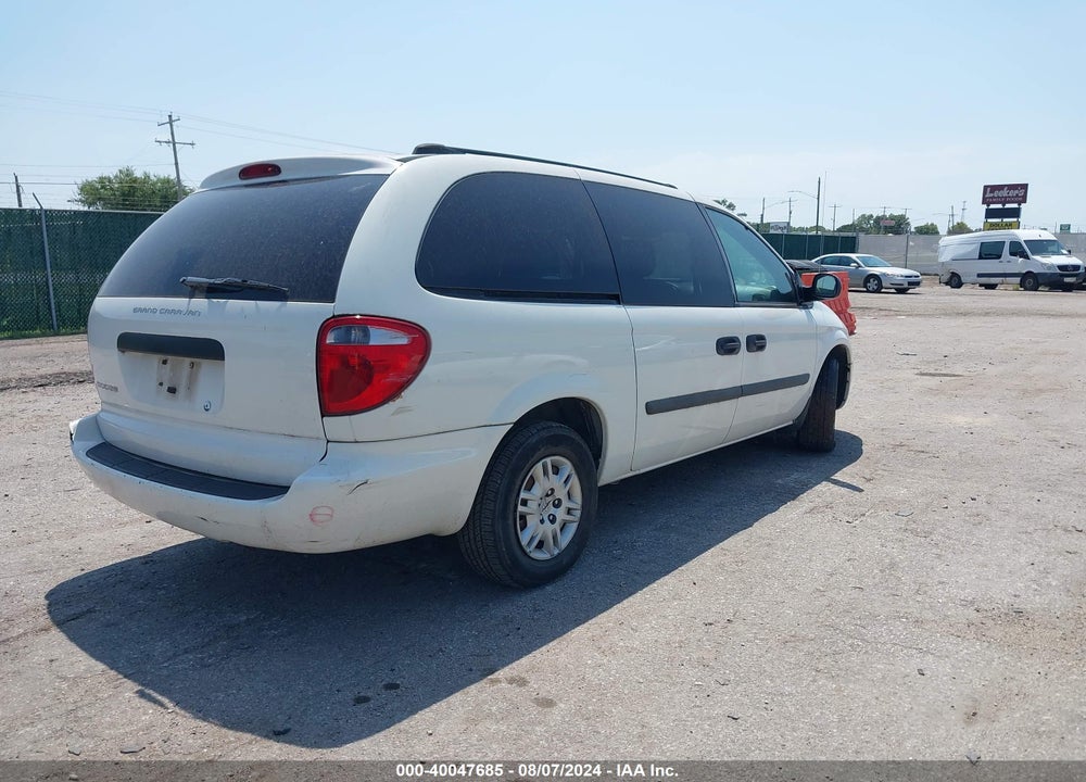 2005 DODGE GRAND CARAVAN SE VIN: 1D4GP24R85B180714