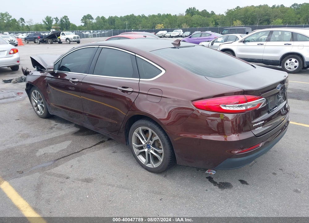 2019 FORD FUSION SEL VIN: 3FA6P0CD9KR224364