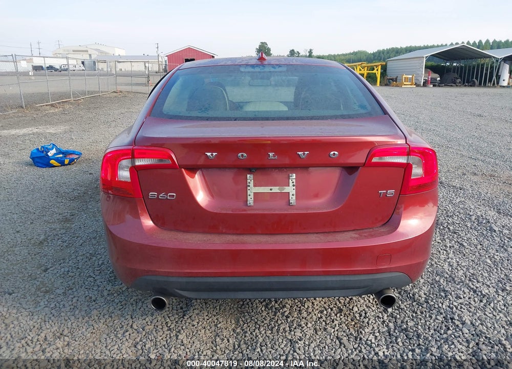 2013 VOLVO S60 T5/T5 PLATINUM/T5 PREMIER/T5 PREMIER PLUS VIN: YV1612FS5D2185310