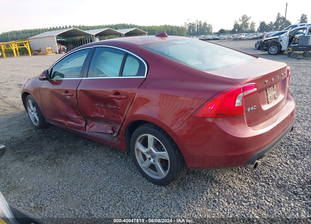 2013 VOLVO S60 T5/T5 PLATINUM/T5 PREMIER/T5 PREMIER PLUS VIN: YV1612FS5D2185310
