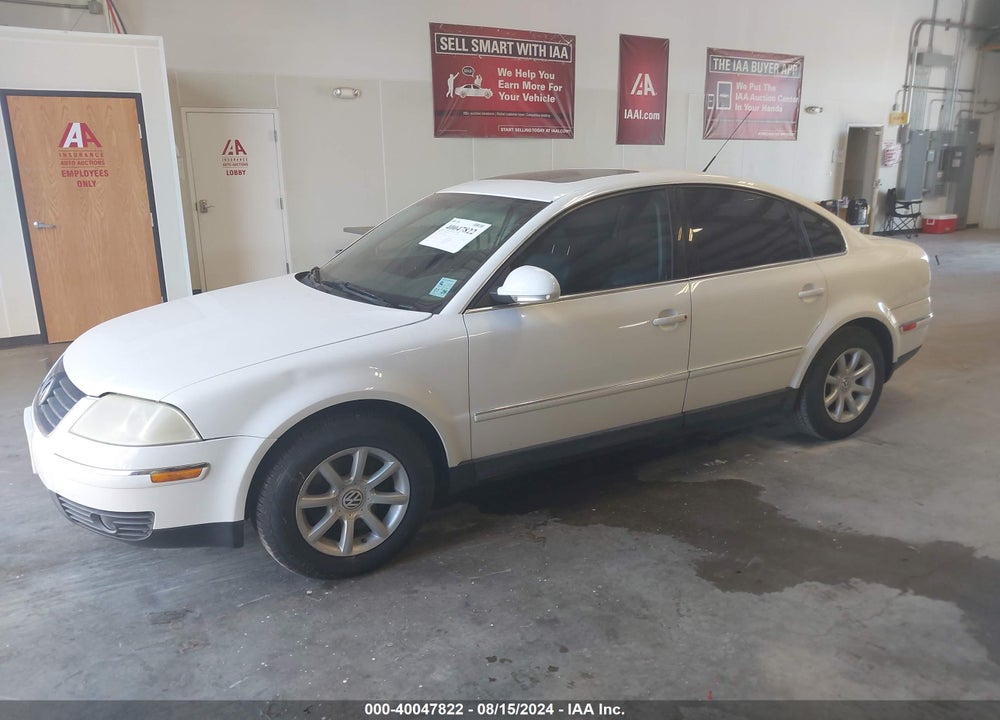 2004 VOLKSWAGEN PASSAT GLS VIN: WVWPD63B34E178271