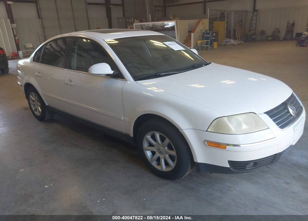 2004 VOLKSWAGEN PASSAT GLS VIN: WVWPD63B34E178271