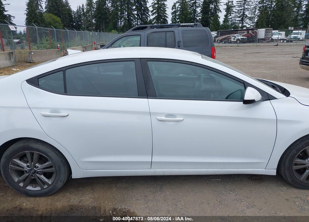 2018 HYUNDAI ELANTRA SEL VIN: 5NPD84LFXJH228254