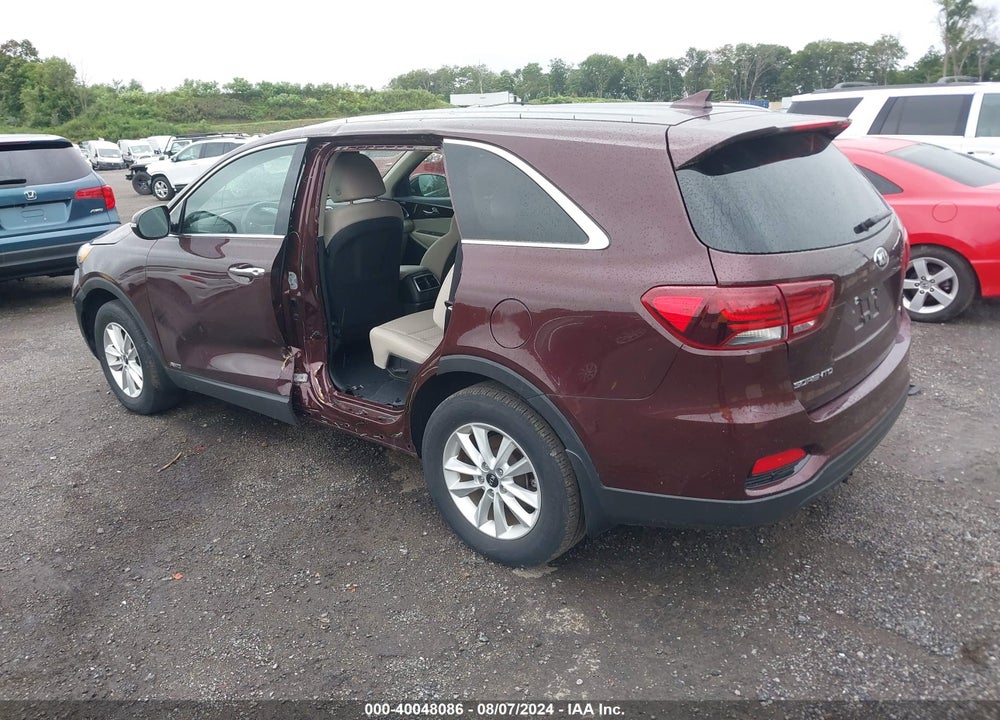2019 KIA SORENTO 2.4L LX VIN: 5XYPGDA36KG525670