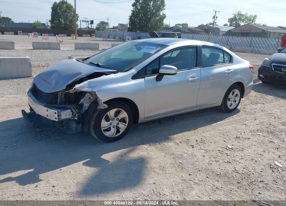 2014 HONDA CIVIC LX VIN: 19XFB2F50EE029273